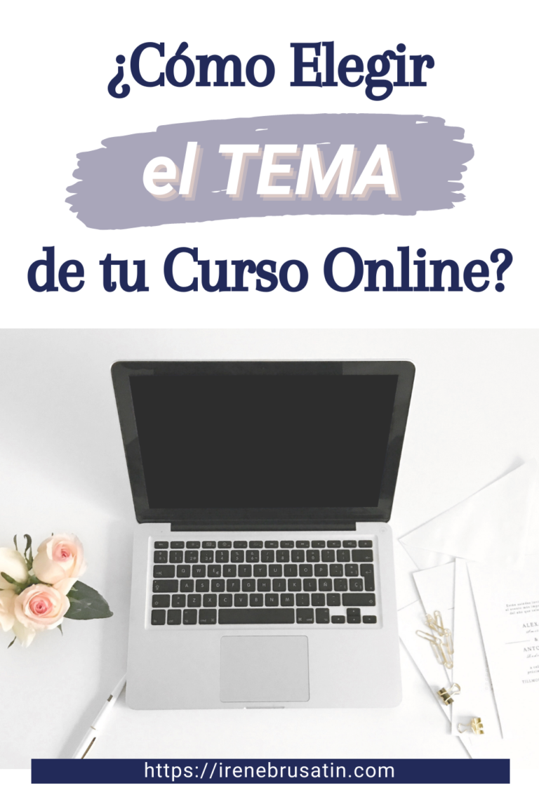 Como elegir la tematica de tu curso online